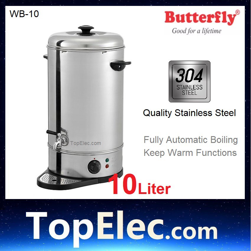 Butterfly WB10 Electric Water Boiler Stainless Steel 10 liter