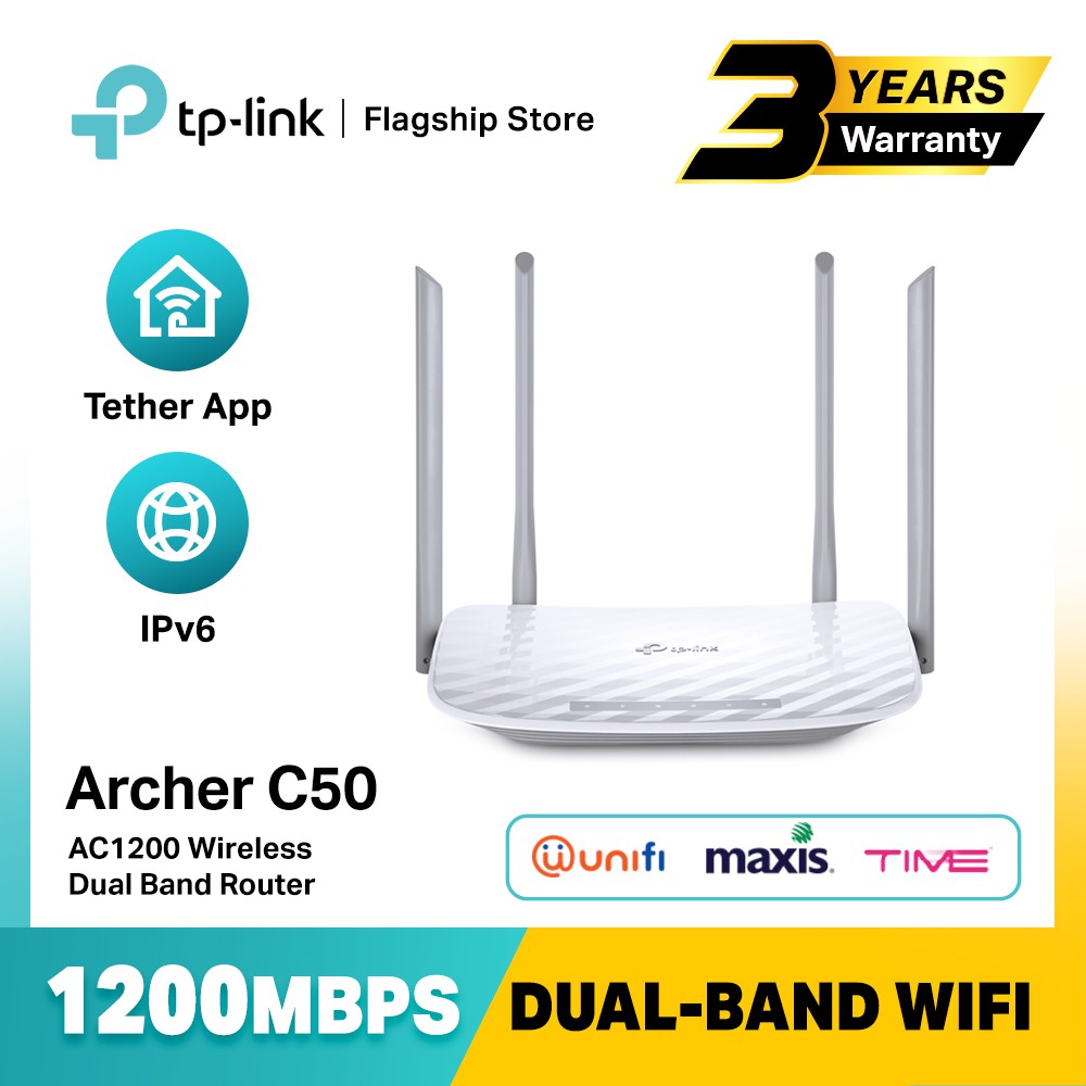 Archer C50, AC1200 Wireless Dual Band Router