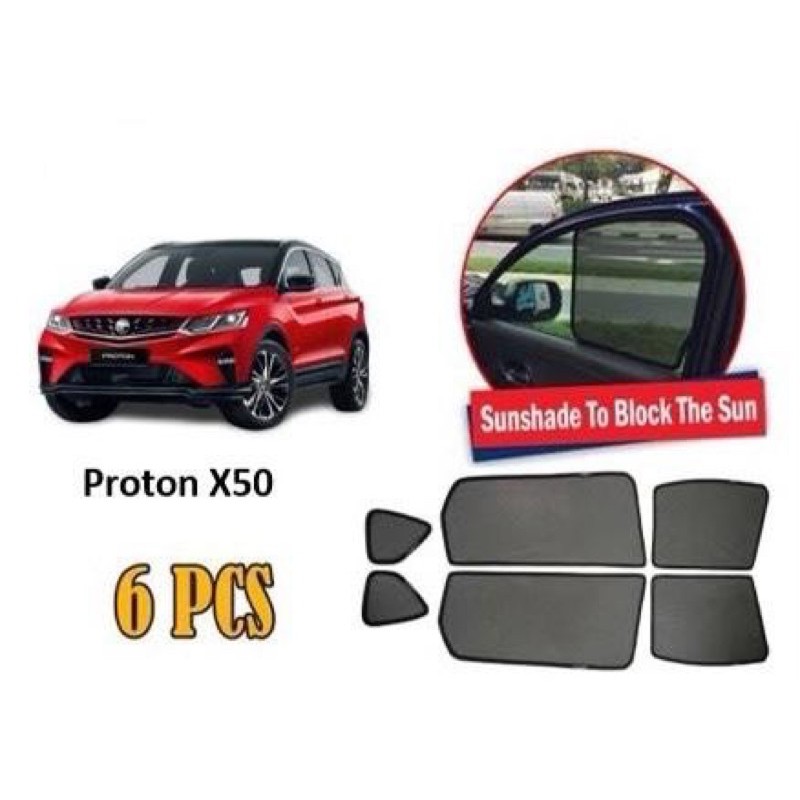 PROTON X50 Magnetic Custom Fit Sunshade Magnet Shade Sun Protection ...