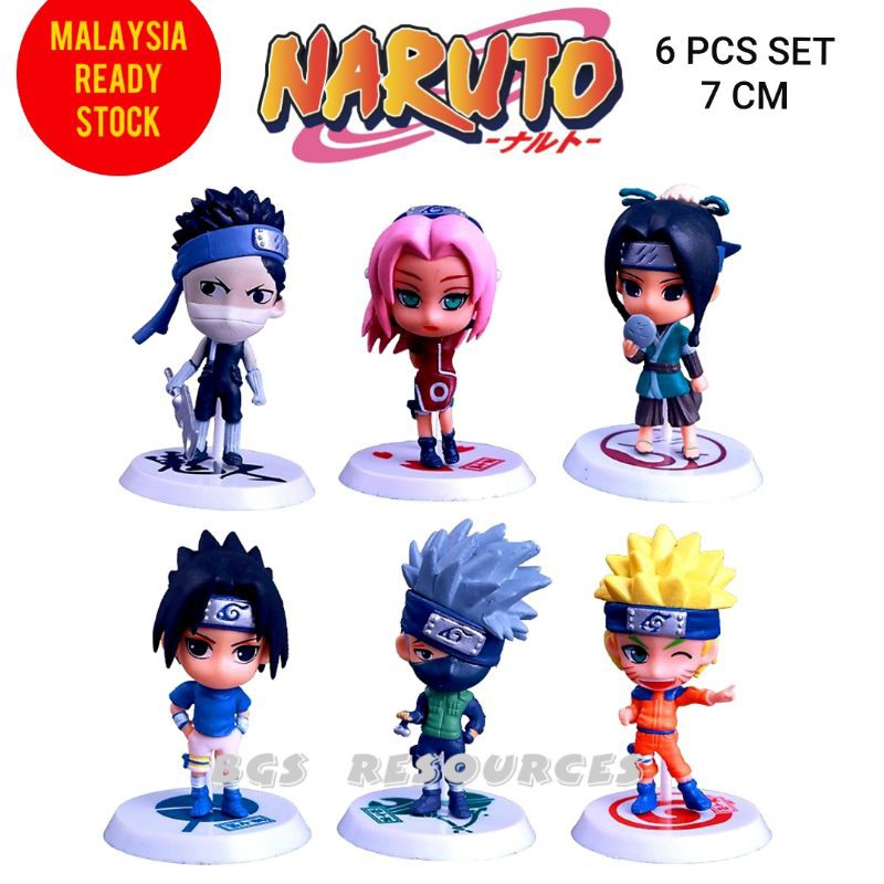 6PCS NARUTO FIGURES Q VERSION NARUTO FIGURE KAKASHI ITACHI DEIDARA