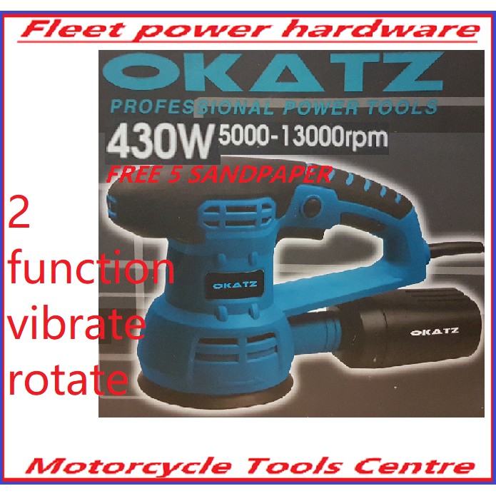 okatz pos125 electric sander machine eccentric orbital random pad sand ...