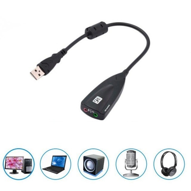 Usb Sound Card External Virtual Channel 3D 7.1 Audio Adapter External ...