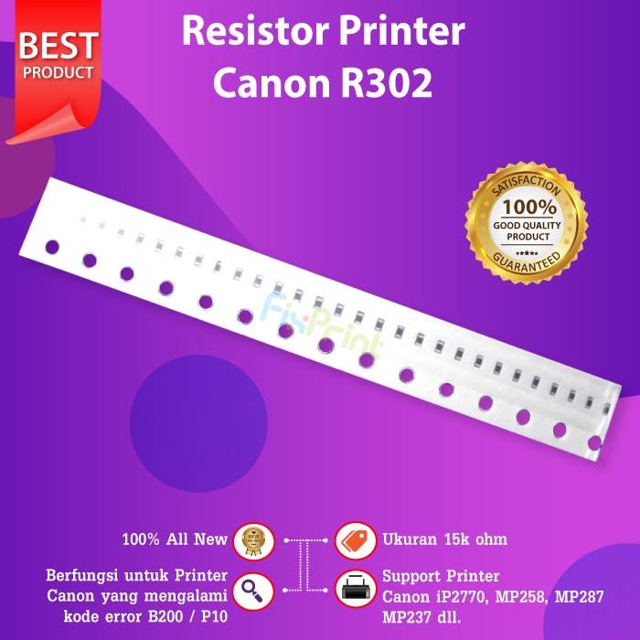 Resistor Canon R302 Error B200 / P10 752 Canon Printer | Shopee Malaysia