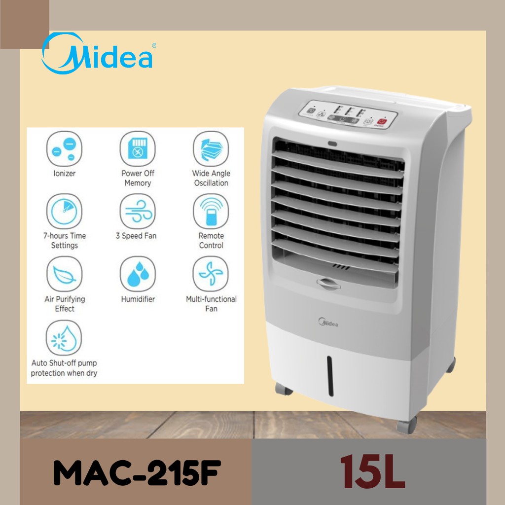 Midea Ionizer Air Cooler 15L MAC215F Shopee Malaysia