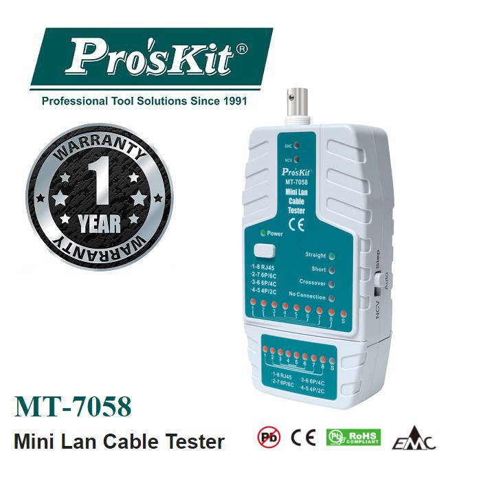 Proskit MT-7058 Mini LAN Cable Tester | Shopee Malaysia
