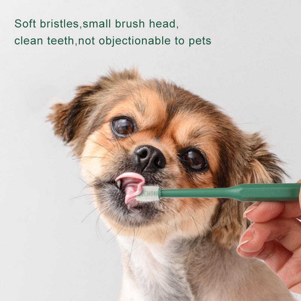 Ready Stock！！！Dog Teeth Brushing Dental Care Soft Dog Tooth Pet