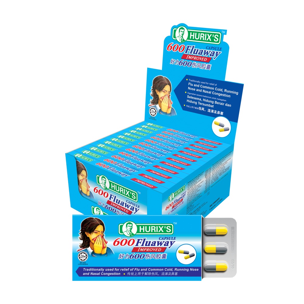 HURIX'S 600 Fluaway Capsule Improved (9's x 12) | Shopee Malaysia