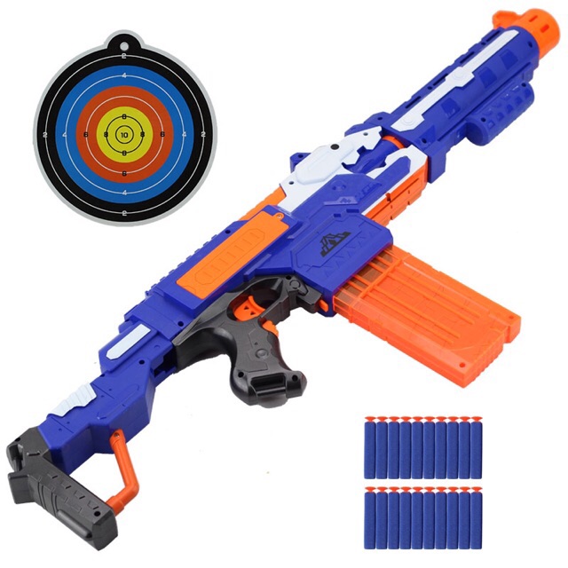 Toy Gun Elite Rapidstrike Soft Bullet Gun Blaster For Kid 64cm | Shopee ...