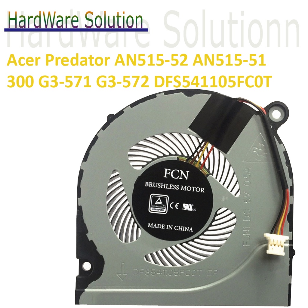 CPU Cooling Fan For Acer Predator Helios 300 G3-571/G3-572/G3-573 – DFS541105FC0T