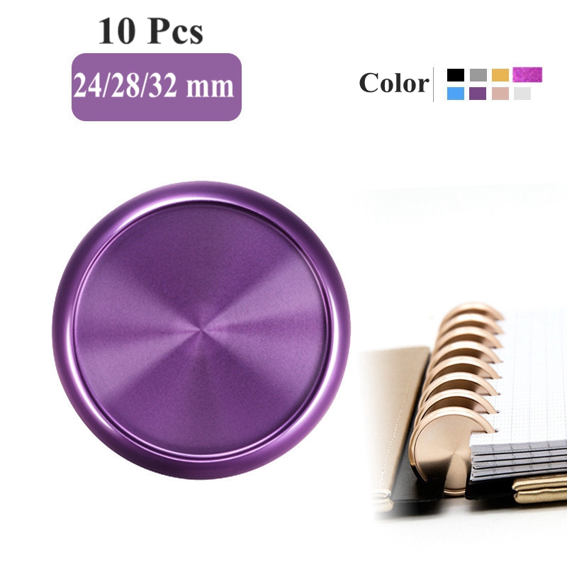 11 Pcs 24/28/32/38mm Luxury Metal Binder Rings for Notebooks/Planner ...