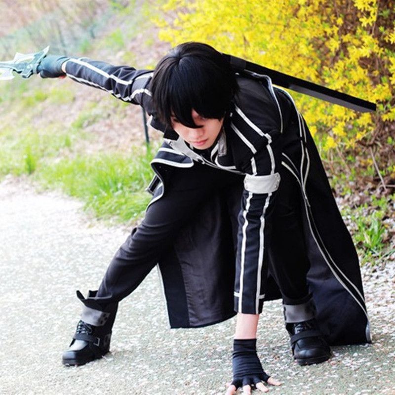 Kiss Man Garden 】 Sword Art Online Kirito Japanese cos Costume Comic ...