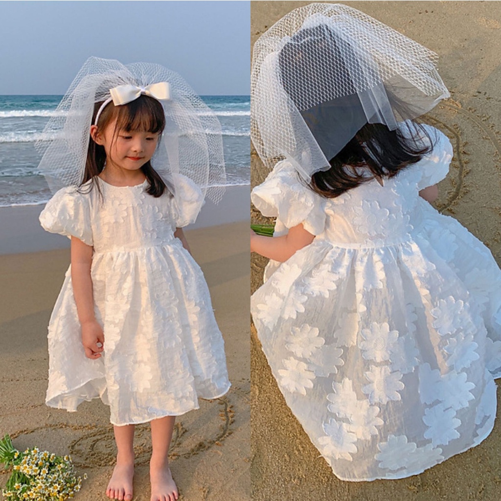 White summer dress hot sale for toddler girl