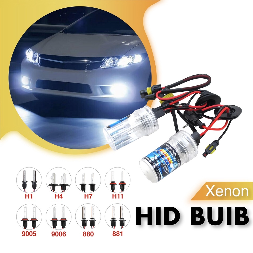 Bombillas De Xenón VVME En Varios Tamaños H1, H3, H4, H7, H11, 9005, 9006, 9007 – Xentec, Con Garantía