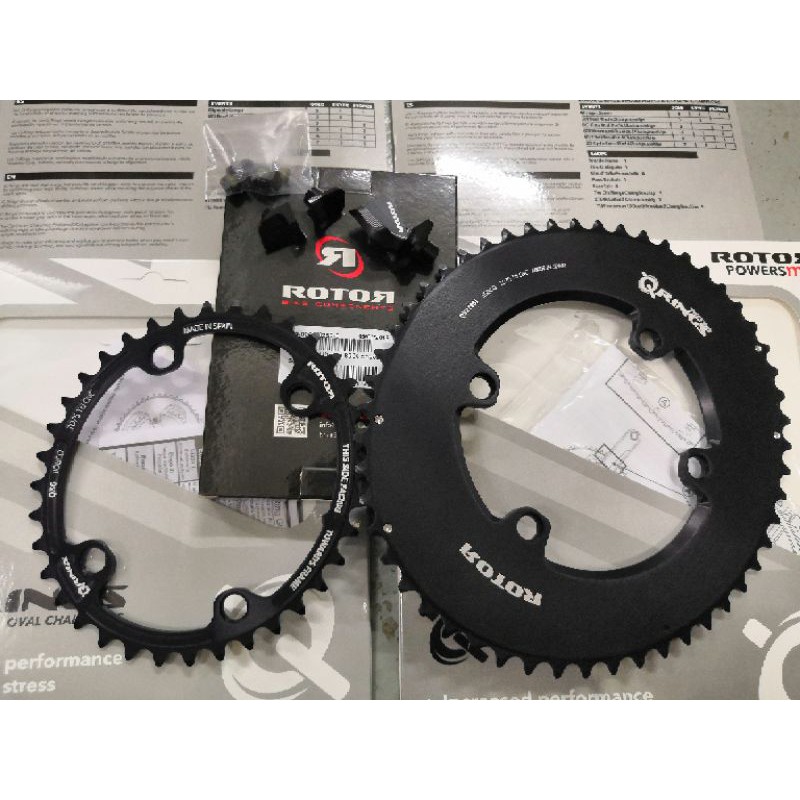 ROTOR Q-RING OVAL SPIDERING 53/39 名高い ローター