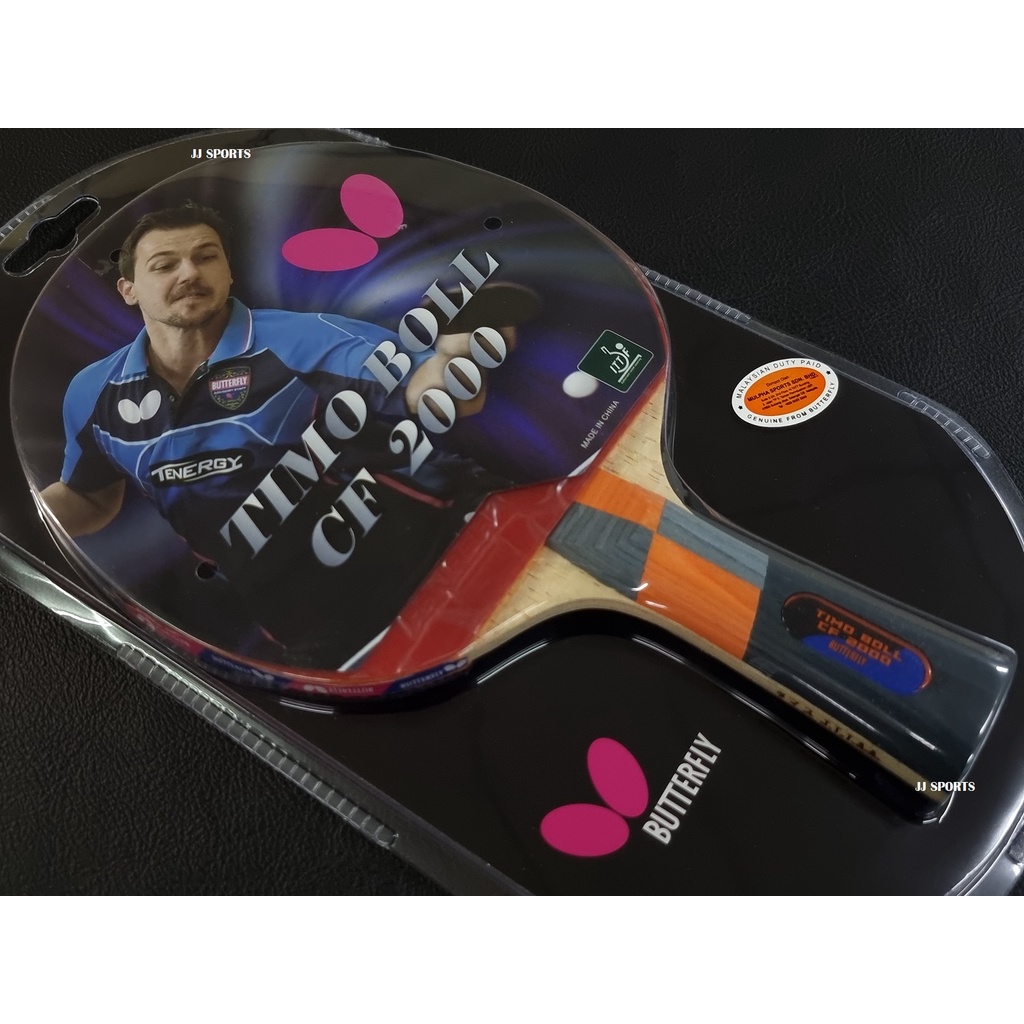 Butterfly Timo Boll Ping Pong Paddle - Perfect Balance Of Speed & Control For Beginners - ITTF Approved