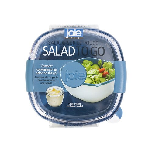 JOIE Salad To Go Lunch Container Box Salad Bowls With Compartments