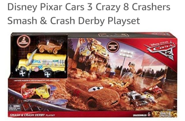 Disney pixar cars 3 crazy 8 crashers smash & crash derby playset online