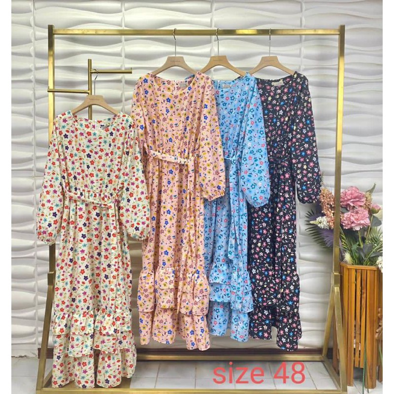 Dress plus size ropol maxi dress muslimah wawa big size | Shopee Malaysia