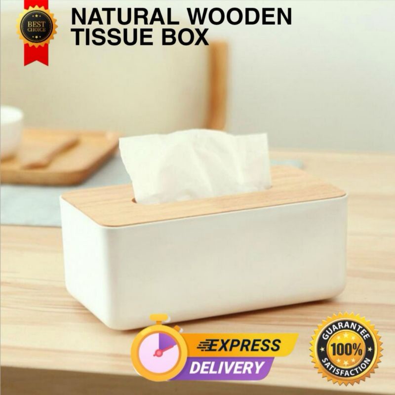 MAJESTICA NORDIC IKEA wooden tissue box bekas tisu kayu simple modern ...