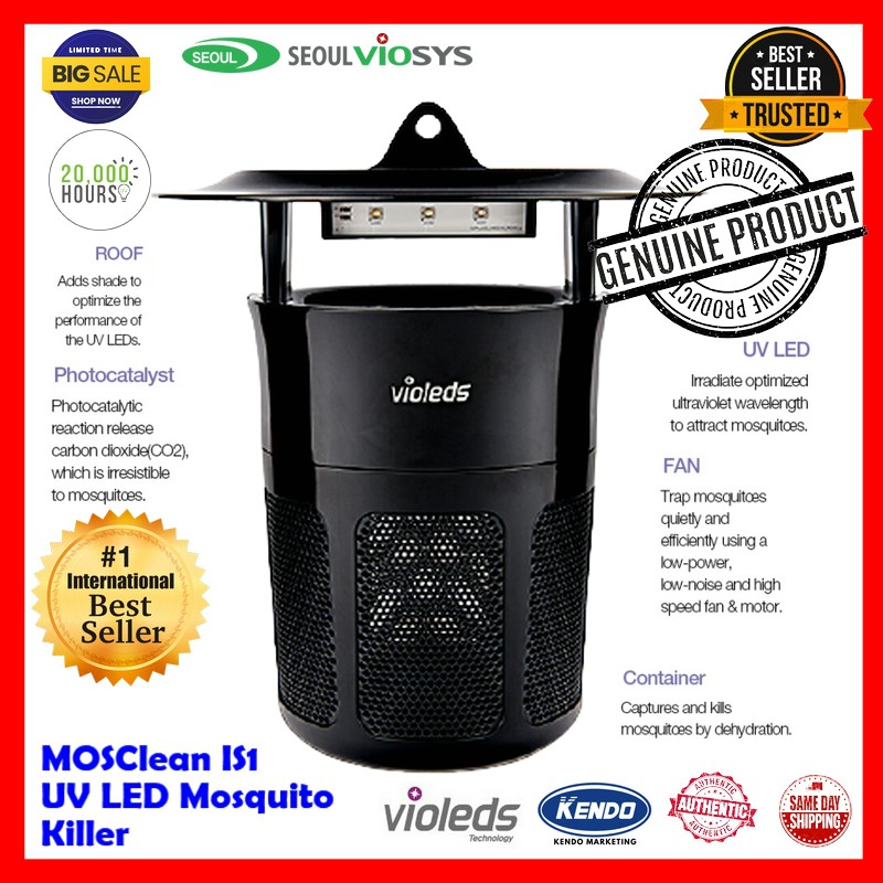 [KENDO] UV LED Mosquitos Flies Bugs Killer -MOSCLEAN IS1 - No Chemical ...
