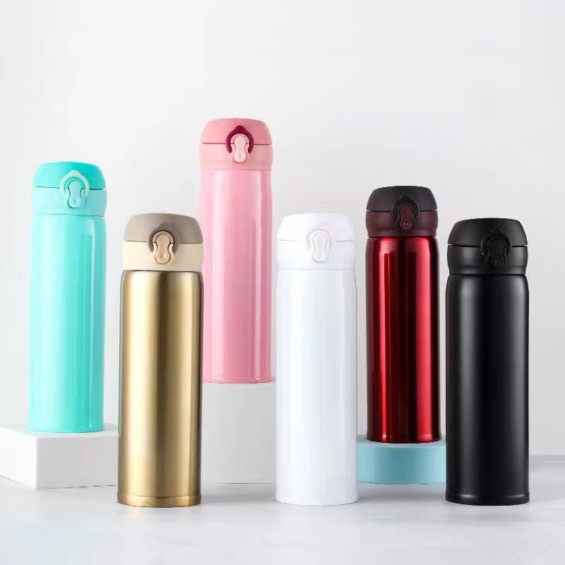 Double-Layer Stainless Steel Vacuum Flask Thermal Flask Hot Water ...