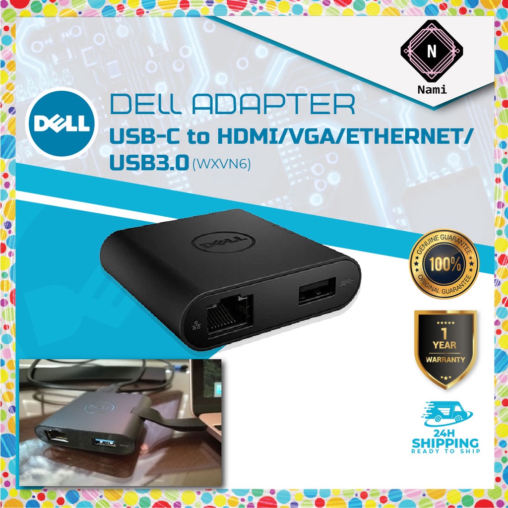 Dell DA200 AdapterUSBC to 3.0 Original New Shopee Malaysia