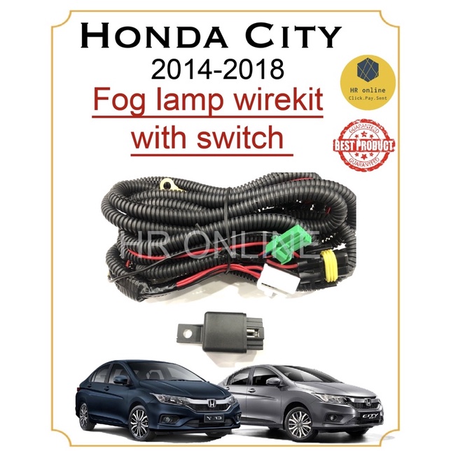 Complete LED Fog Light Kit For 2022-2024 Honda Civic - Includes Lamps, Switch & Wiring