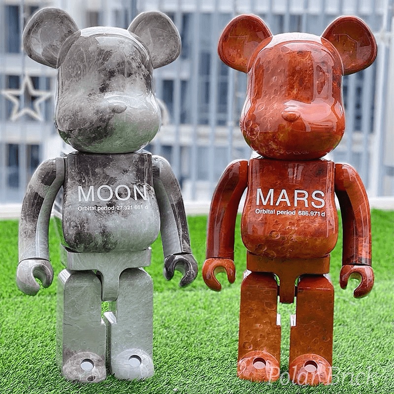 Medicom Toy BearBrick x Moon/Mars/Earth 400% [ 1:1 Premium
