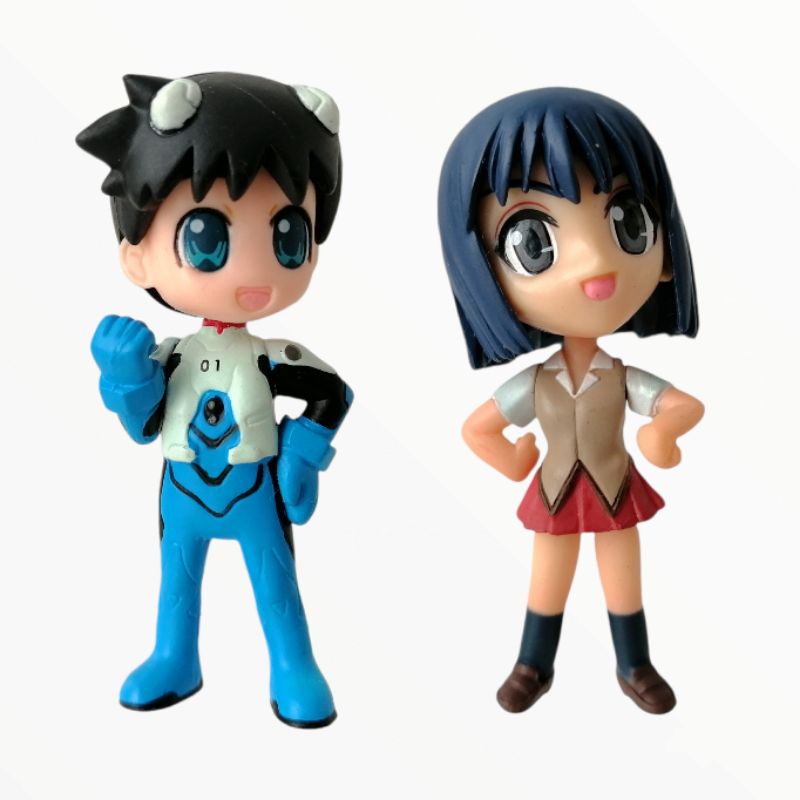 Original neon genesis evangelion shinji / school rumble figure | Shopee ...