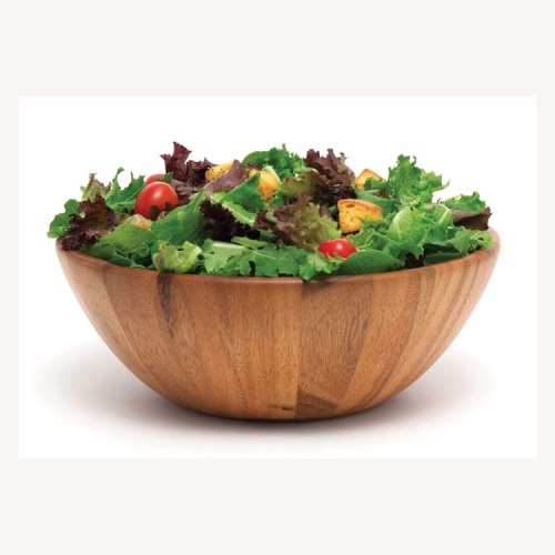 Acacia Wood Salad Bowl | Shopee Malaysia