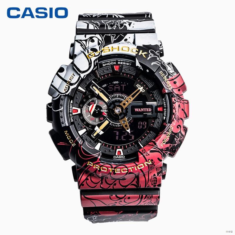 Casio G SHOCK One Piece Luffy joint limited edition watch male GA 110JOP 1A4 Shopee Malaysia