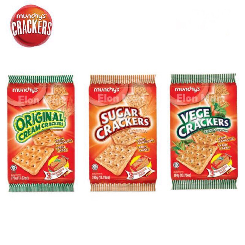 MUNCHY’S Crackers (Original Cream Cracker 375gm / Sugar Cracker 390g ...