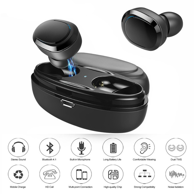 ZNT TWS Bluetooth Earphone Mini Bluetooth V4.1 Headset With