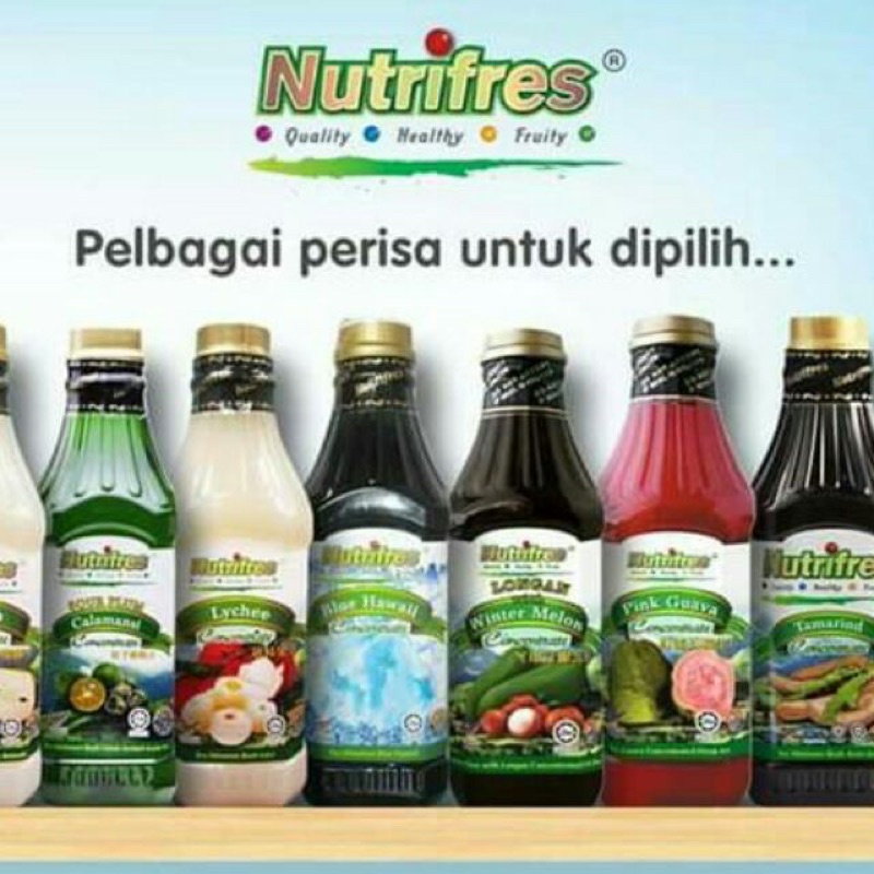 1000g Nutrifres Concentrated Fruit Juice Syrup Drink Cordial | Shopee ...