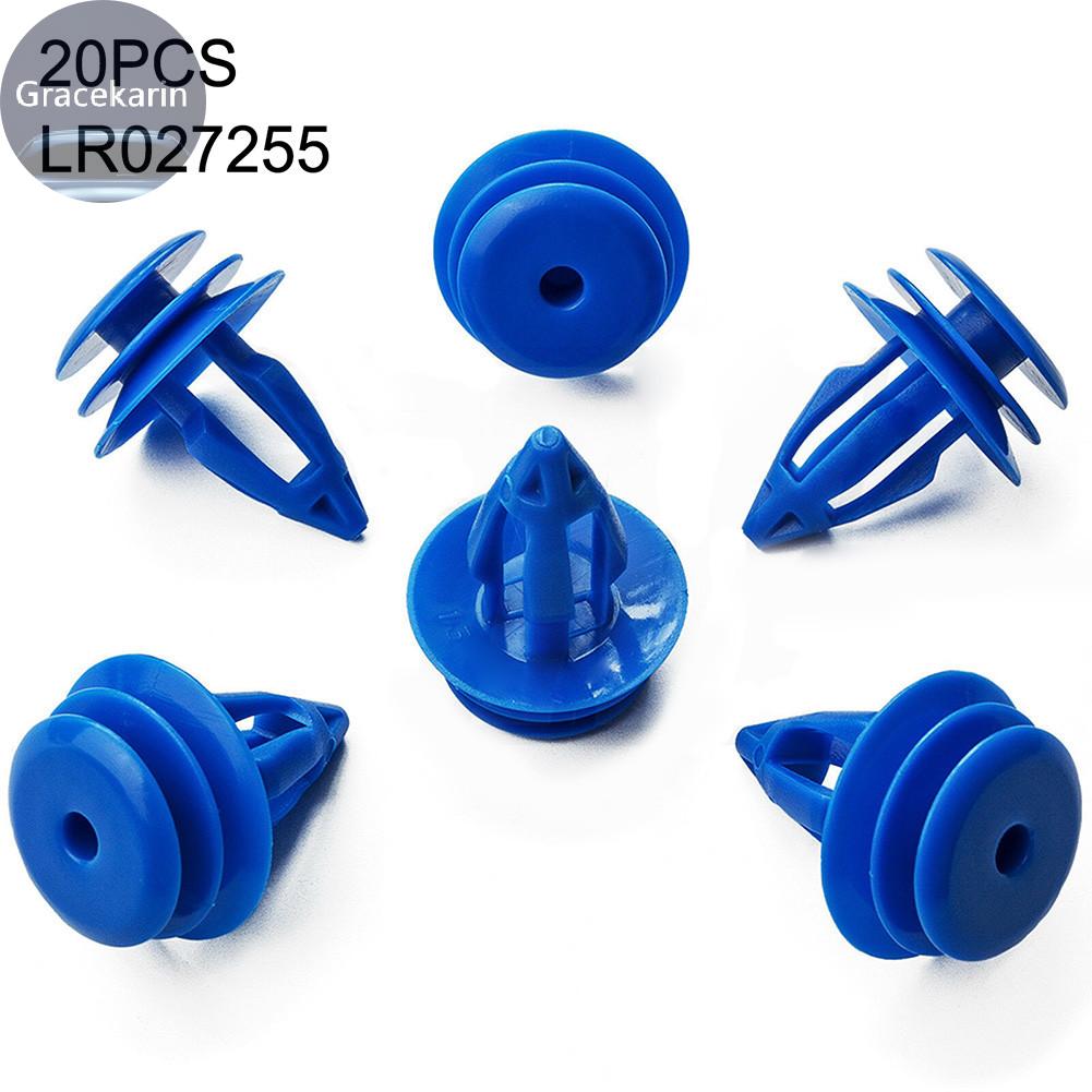 50 Attaches Clip Garniture Voiture LR027255 Bleu - Compatible Range Rover Evoque | Passage Roue