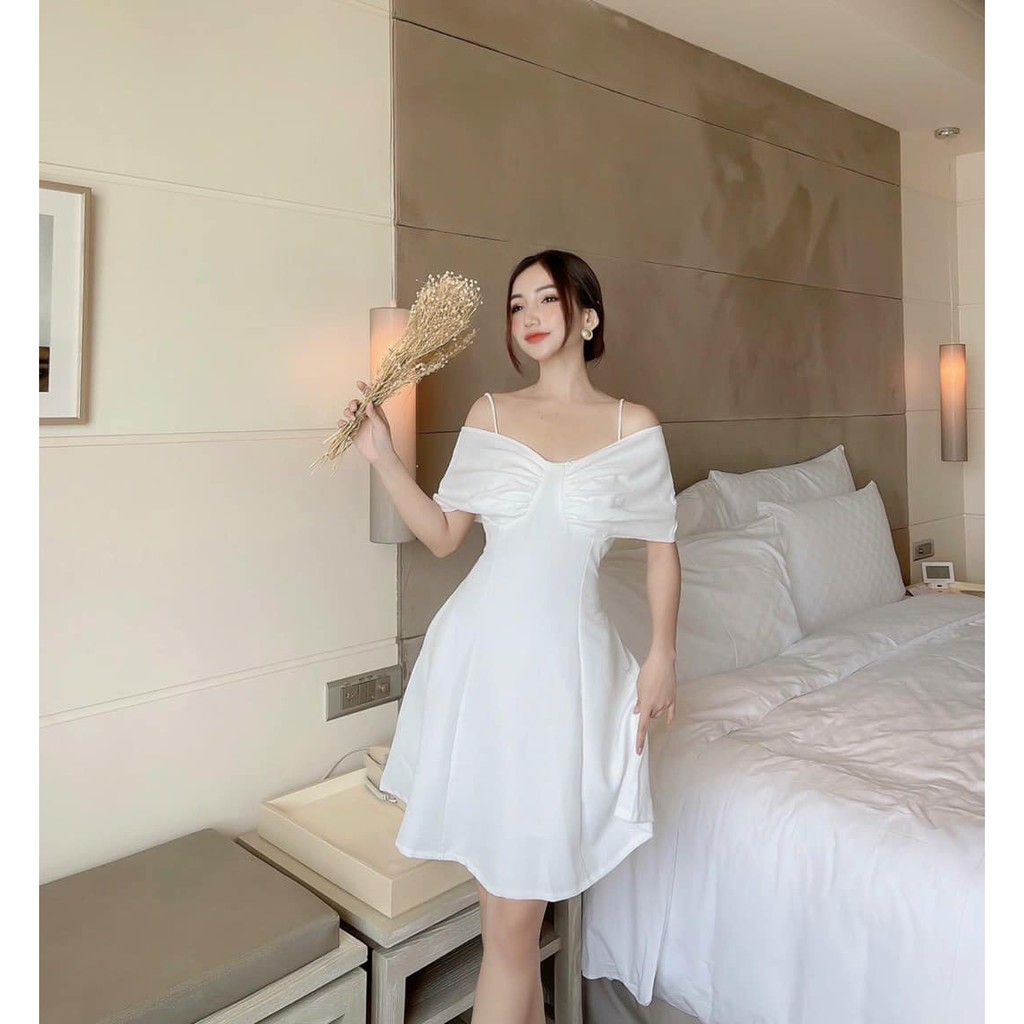 ngocstore.fashion Off the shoulder dress 2M Shopee Malaysia