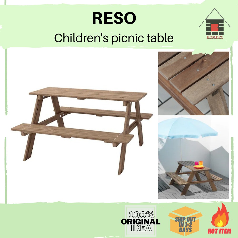 Ikea childrens picnic deals bench