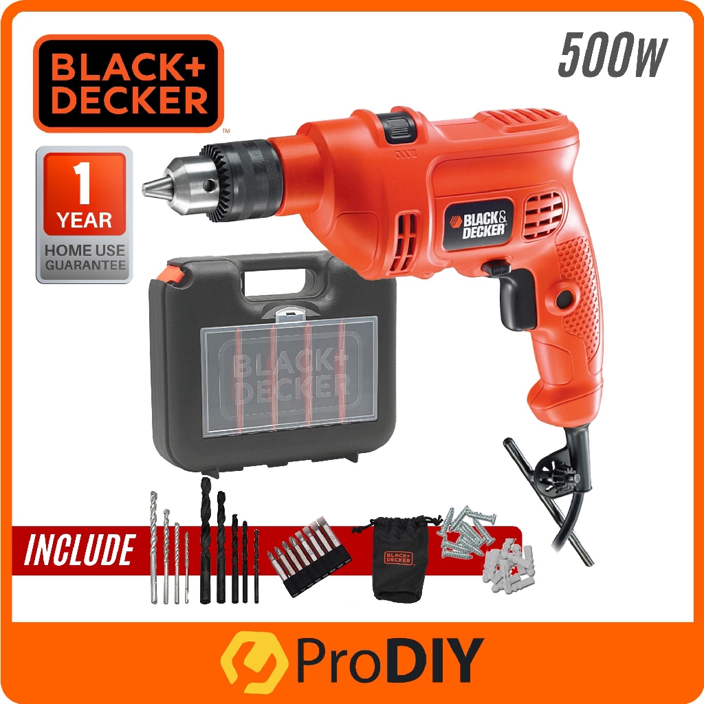 Black & Decker KR500 500W Corded Hammer Drill 0-2800/min 10mm. #TB