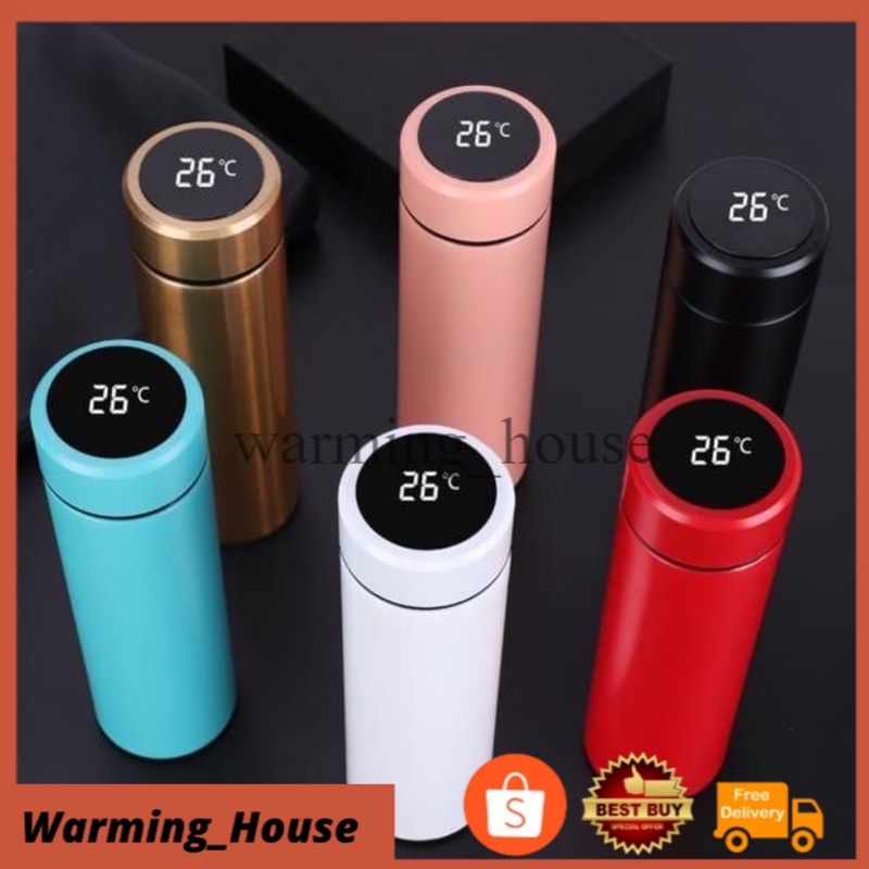 🔥Ready Stock🔥 Smart Temperature Flask LED Display Vacuum Thermal Flask ...