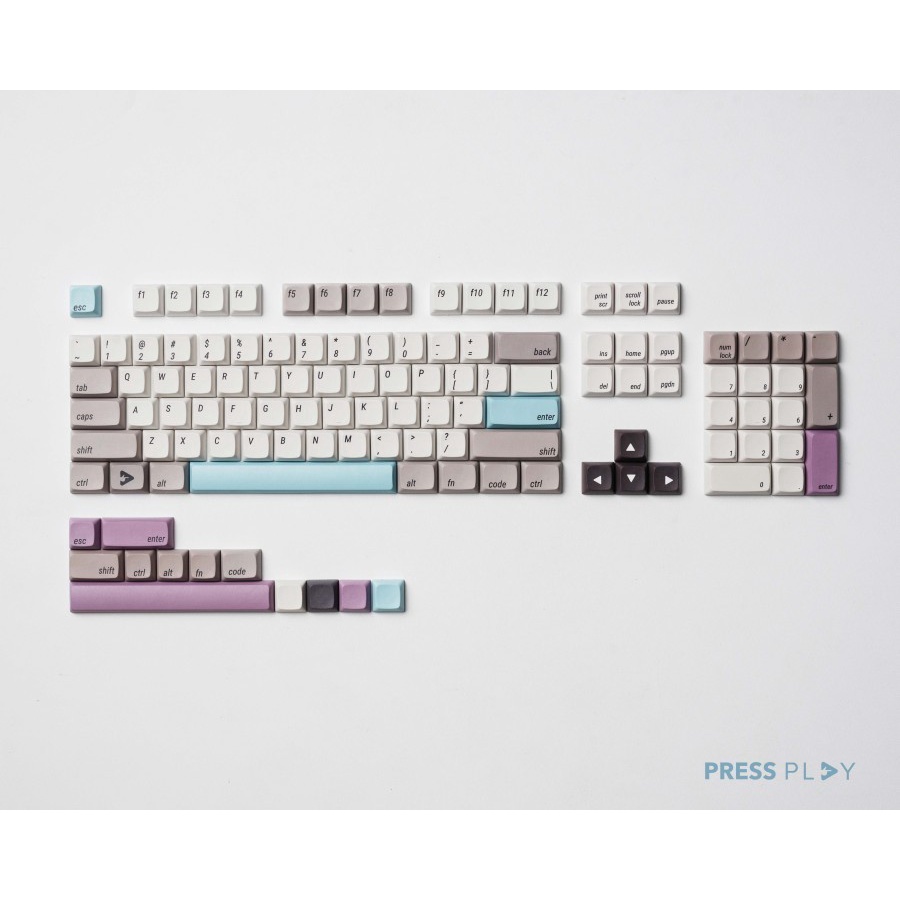 115 Set XDA Profile Play Flux PBT Double Shot Keycaps Press Play ...