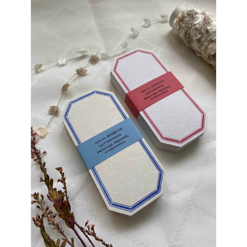 CLASSIKY: Letterpress memo card ( Octagon ) | Shopee Malaysia
