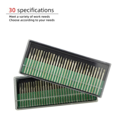 30pcs Diamond Point Set Dremel Drill Bit Mini Grinder Carving Set ...