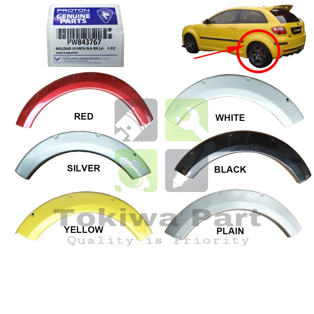 Proton Satria Neo R3 Cover Fender Arch Body Wheel 100% Ori Front Rear Left  Right | Shopee Malaysia