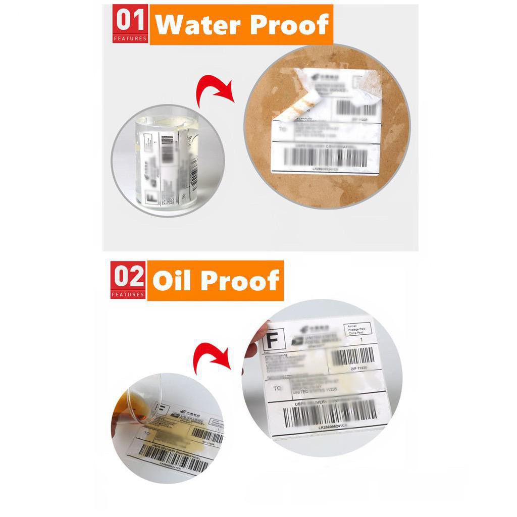 500pcs Thermal Paper Label Sticker AWB Shipping Courier Airway Bill ...