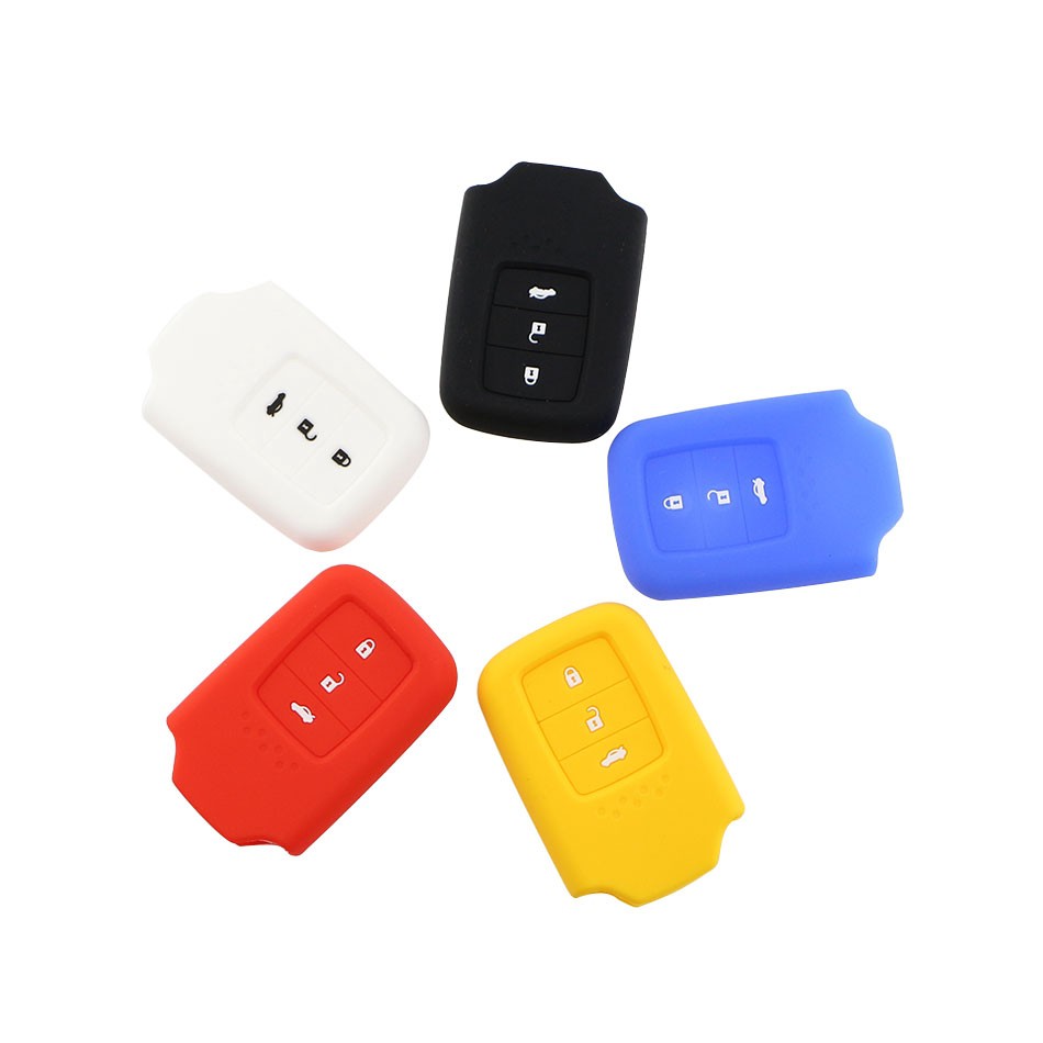 5 Colors Silicon 3 Button Smart Key Cover Case for Honda CRV HRV JADE ...