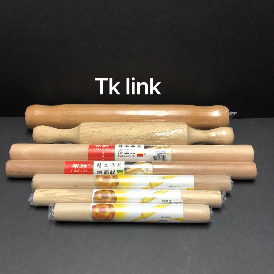 Dough roller / movable stick / rollng pin wooden (ready stock) | Shopee ...