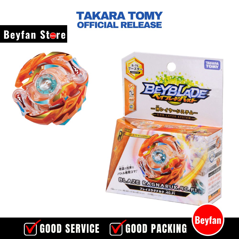 beyblade burst takara tomy B-75 Booster Blaze Ragnaruk 4 Cross Flugel ...