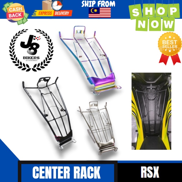 HONDA RSX150 WINNER X RS-X CENTER RACK STAINLESS STEEL ALUMINIUM ALLOY ...
