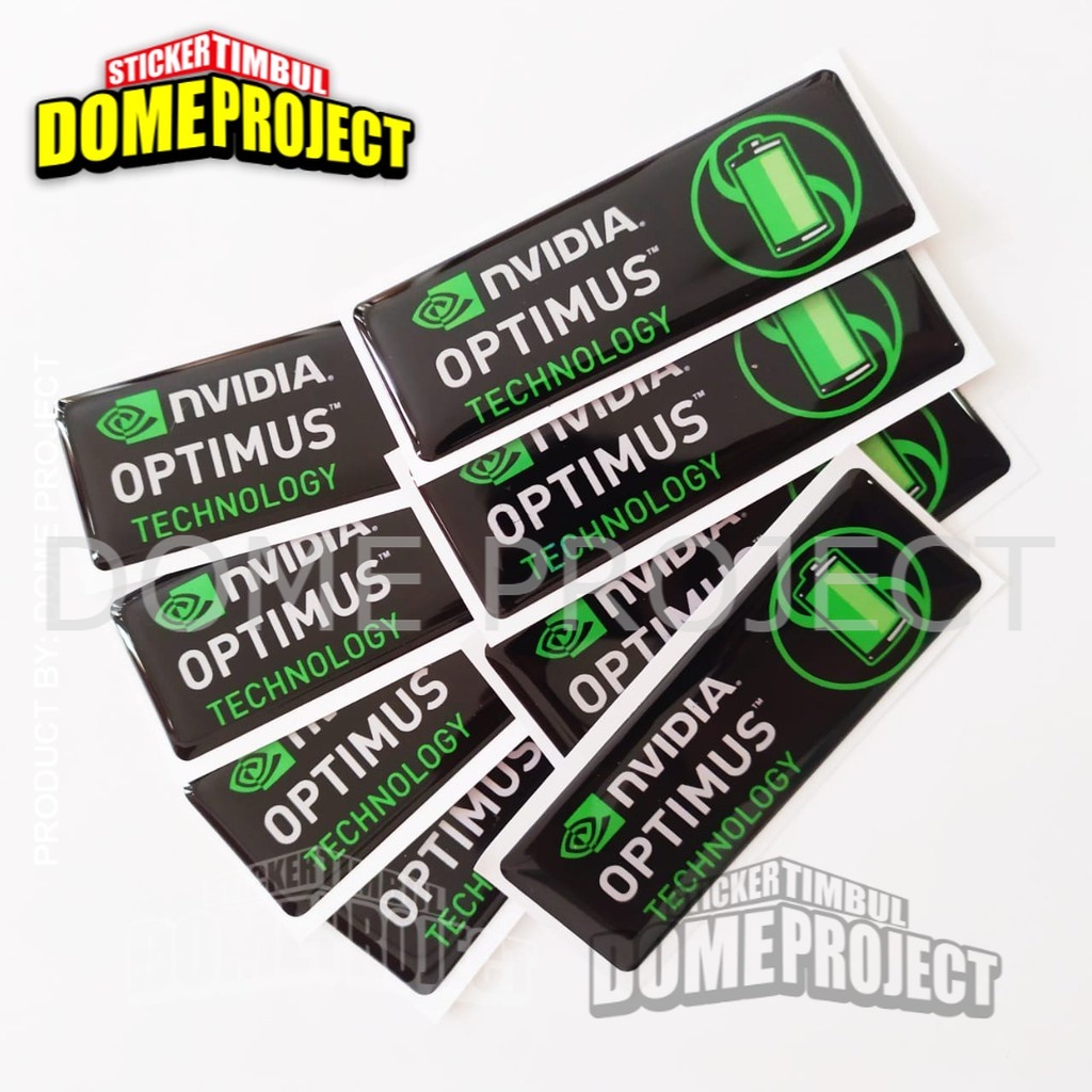 NVIDIA OPTIMUS Emblem Embossed Stickers EMBLEM STICKERS embossed ...