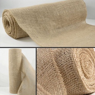 Natural Fiber Premium Quality Jute Hessian Burlap Fabric Roll natural,45  Wide 